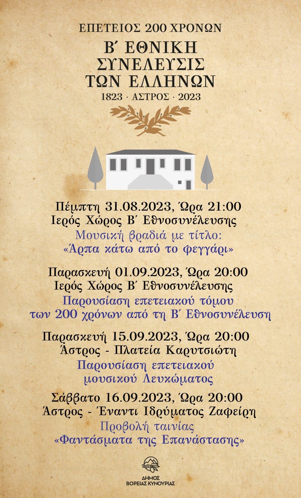 Εκδηλώσεις για τον εορτασμό των 200 χρόνων