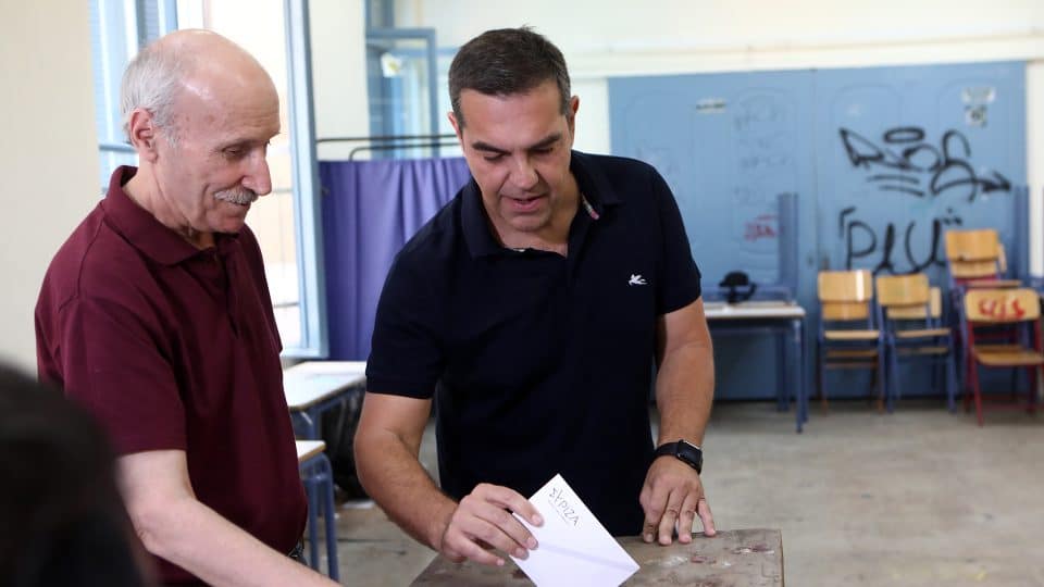 Ο Αλέξης Τσίπρας στις εκλογές