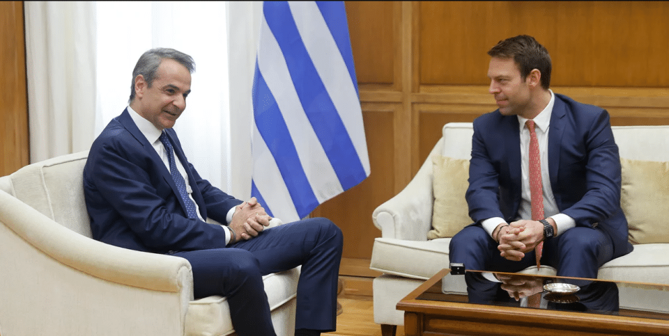 Συνάντηση Κασσελάκη με Μητσοτάκη