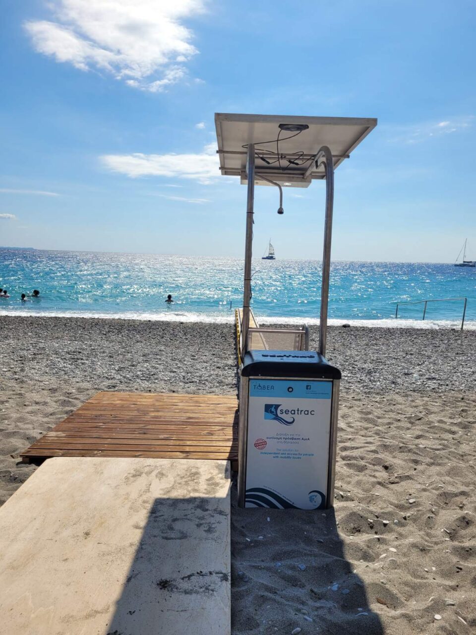 Τοποθέτηση Συστήματος Αυτόνομης Πρόσβασης στη Θάλασσα για Άτομα με Αναπηρία (SEATRAC ΤΜ)